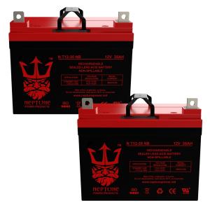12V 35Ah AGM Solar Battery - 2 Pack