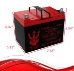 12V 35Ah AGM Solar Battery - 2 Pack