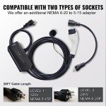 VEVOR Portable EV Charger with 28-Foot Cable
