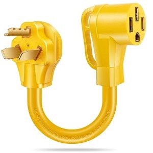 JIUWFOX NEMA 10-30P to 14-50R EV Charger Adapter