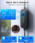 Portable Level 12 EV Charger with Adjustable Current