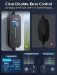 16A Level 1&2 EV Charger with 21' Cable