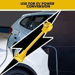 JIUWFOX NEMA 10-30P to 14-50R EV Charger Adapter