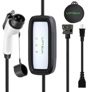 Liftsun Portable Level 1+2 EV Charger, 16 Amp