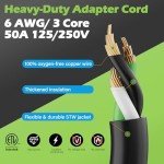 NEMA 6-50P to 14-50R EV Charger Adapter