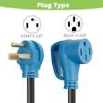 NEMA 6-50P to 14-50R EV Charger Adapter