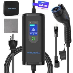 WINUSUAL Portable Level 1 & 2 EV Charger