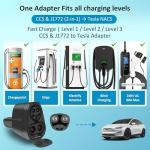 CCS & J1772 to Tesla Fast Charging Adapter