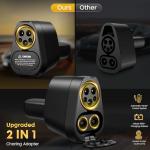 Autodecor 2-in-1 CCS & J1772 to Tesla Adapter