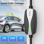 Portable 16Amp EV Charger with 25FT Cable
