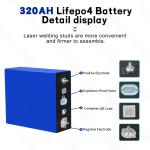 320AH Lifepo4 Rechargeable Battery for RVs and EVs