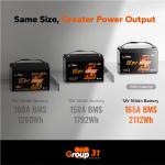 LiTime 12V 165Ah Bluetooth LiFePO4 Battery