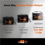 LiTime 12V 165Ah Smart LiFePO4 Lithium Battery