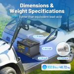 48V 105Ah LiFePO4 Lithium Battery with Bluetooth