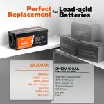 Litime 12V 300Ah LiFePO4 Lithium Battery for RVs