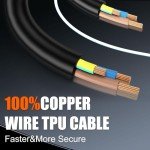 Portable EV Charger with 17FT Cable for All Cars