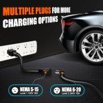 Portable EV Charger with 17FT Cable for All Cars