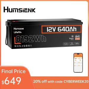 640Ah 12V LiFePO4 Battery for RV Solar