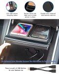 TAPTES Wireless Dual Phone Charger for Tesla Model 3