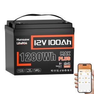 12V 100Ah LiFePO4 Lithium Battery for RVs & More