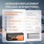 LiTime 12V 280Ah Low-Temp Lithium Battery
