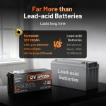 12V 320Ah Deep Cycle Lithium Battery with BMS