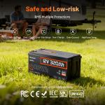 12V 320Ah Deep Cycle Lithium Battery with BMS