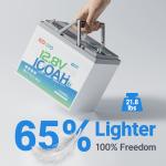 Redodo 12V 100Ah Bluetooth LiFePO4 Lithium Battery