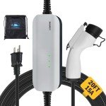 Morec 15A Portable EV Charger with 20FT Cable