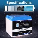 Mighty Max 12V Lithium Battery Pack - 2 Units