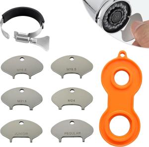 3-in-1 Stainless Steel Faucet Aerator & Orange