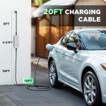 Morec 15A Portable EV Charger with 20FT Cable