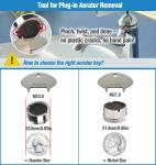 Compact Multi-Use Stainless Steel Faucet Key