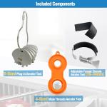 3-in-1 Stainless Steel Faucet Aerator & Orange