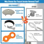 Compact Multi-Use Stainless Steel Faucet Key