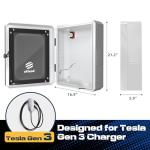 Ufixed Weatherproof EV Charger Lock Box – White