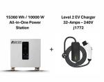 15360 Wh Solar Generator and EV Charger
