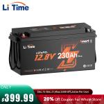 LiTime 12V 230Ah Bluetooth LiFePO4 Battery for RV