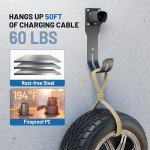 Tesla Charger Holder - Wall Mount Dock & Hook