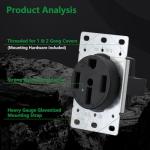 50 Amp NEMA 14-50R EV Charging Outlet
