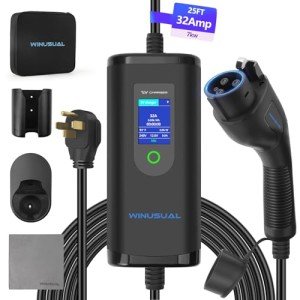 WINUSUAL Portable Level 2 EV Charger 25FT