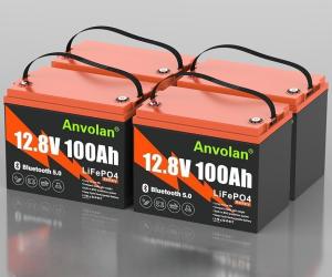 Bluetooth 12V 100Ah LiFePO4 Battery for Off-Grid