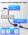 SEGUMA Portable Tesla Charger with 25ft Extension Cable