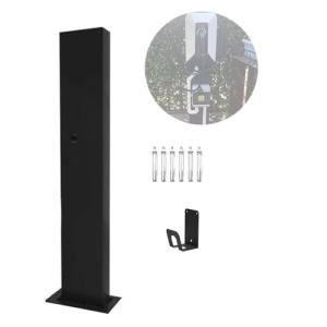 Stainless Steel EV Charger Pedestal with Lock