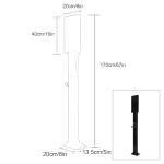 Outdoor EV Charger Stand - Heavy-Duty Support Pole