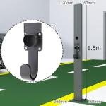 Indoor/Outdoor Electric Vehicle Charger Pedestal Stand