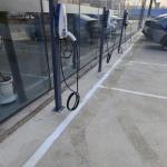 Indoor/Outdoor Electric Vehicle Charger Pedestal Stand