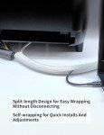 ZEMAN 5/16" Cable Management Split Sleeving - White