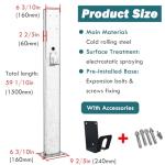 AMUFJJ Heavy-Duty EV Charger Pedestal Stand