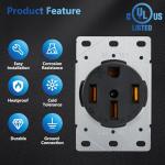 NEMA 14-50R 50 Amp EV Charging Outlet